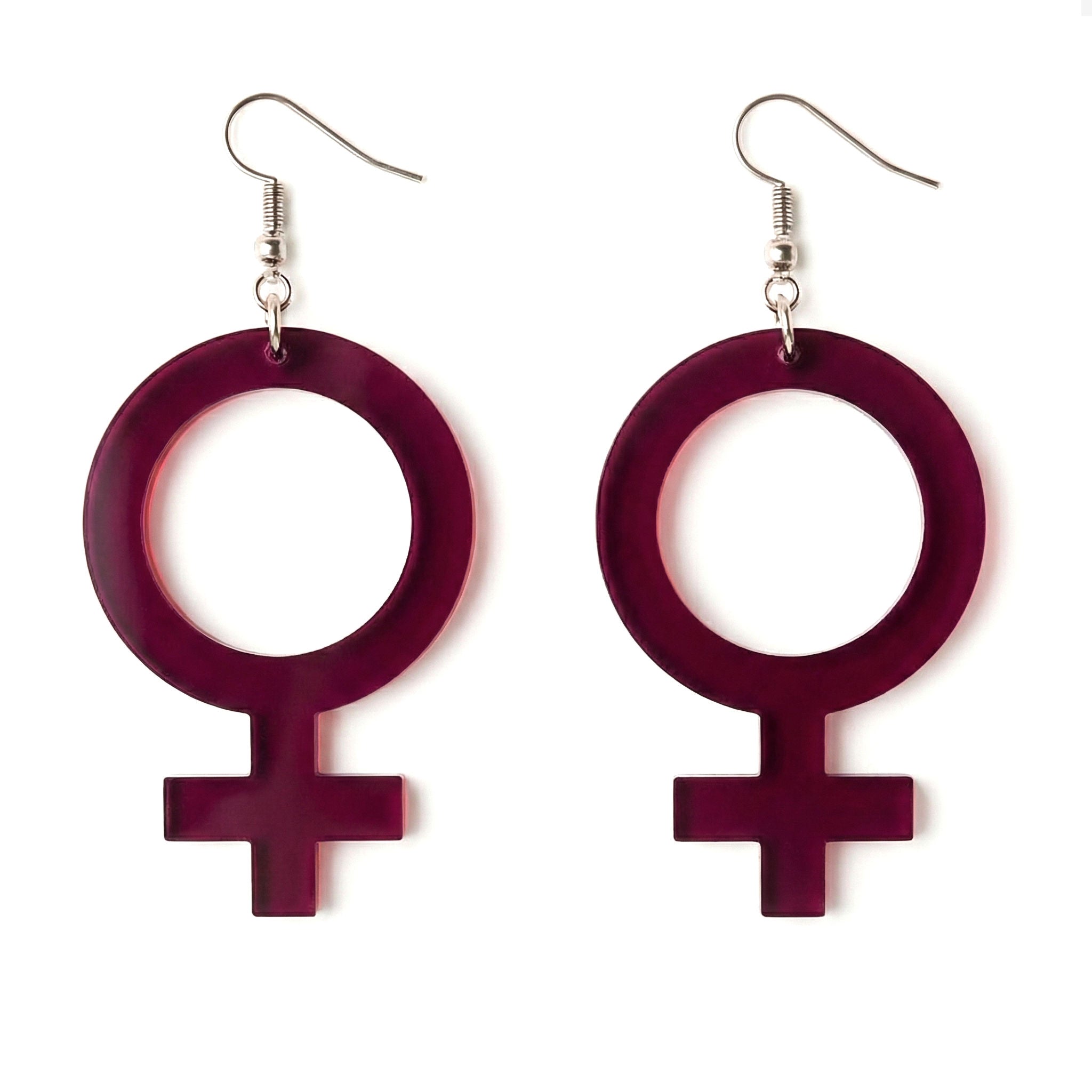 Pendientes Ella (símbolo de Venus)