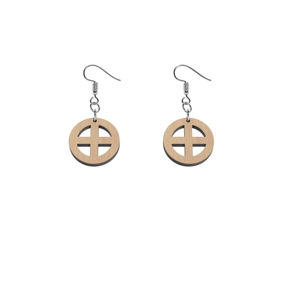 Örhängen Earth mini (symbol för jorden)