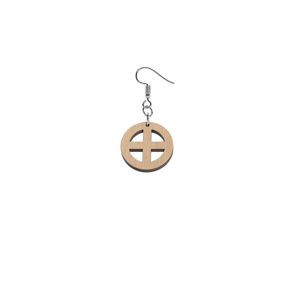 Örhängen Earth mini (symbol för jorden)