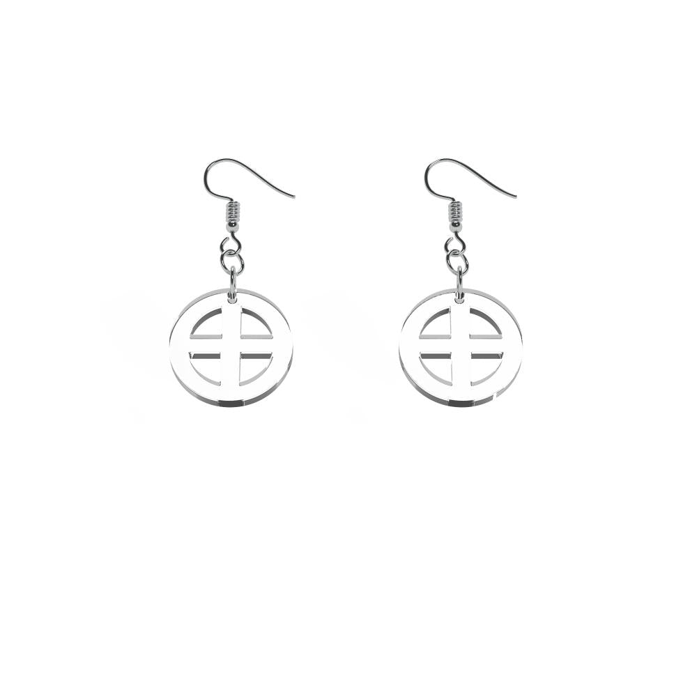 Örhängen Earth mini (symbol för jorden)