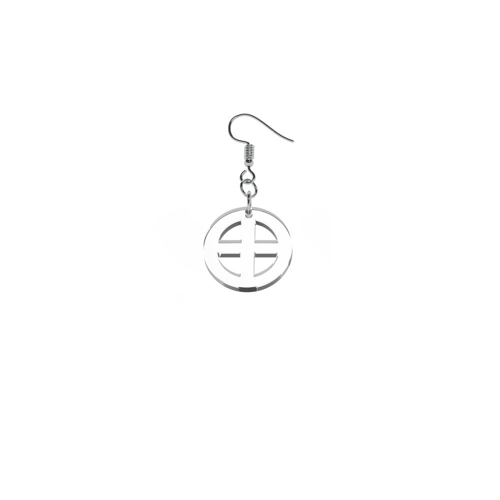 Örhängen Earth mini (symbol för jorden)