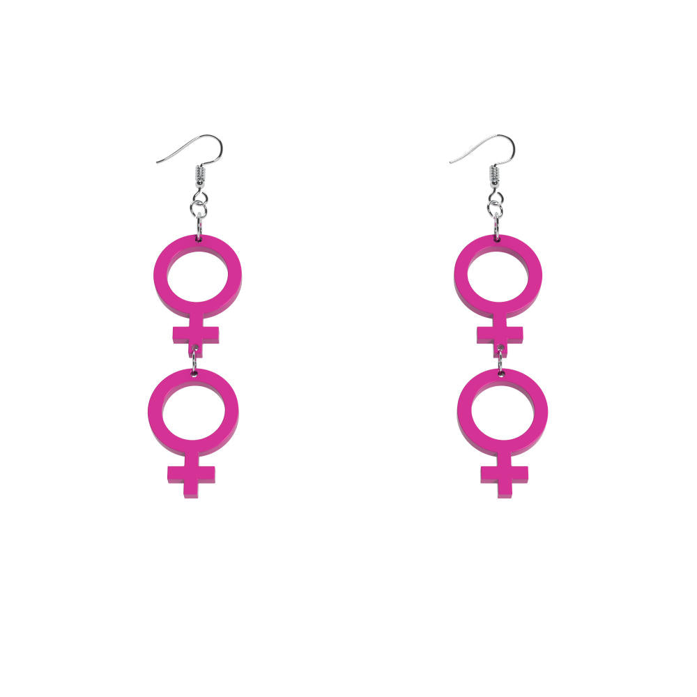 Pendientes Ella-Ella mini (símbolo de Venus)