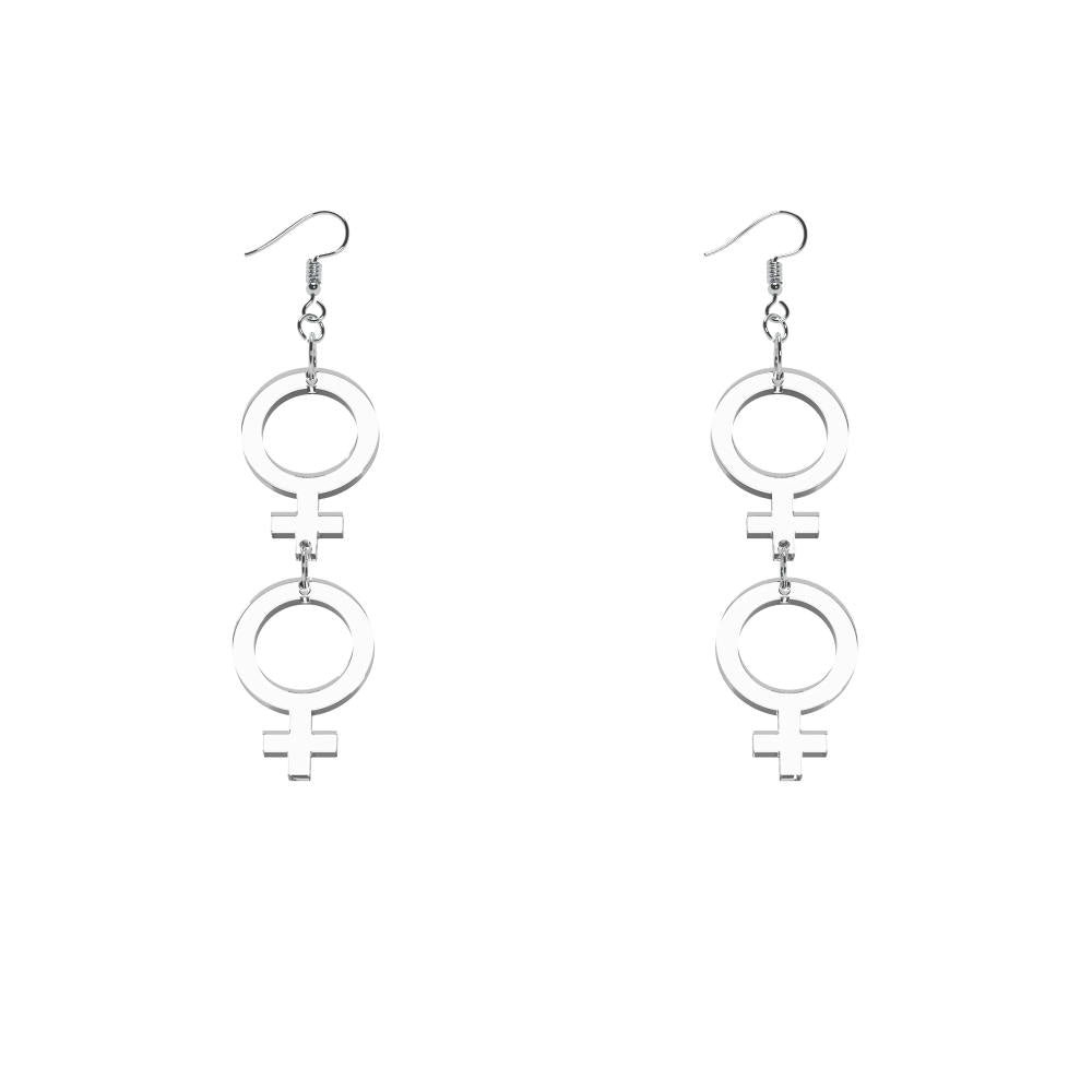 Pendientes Ella-Ella mini (símbolo de Venus)