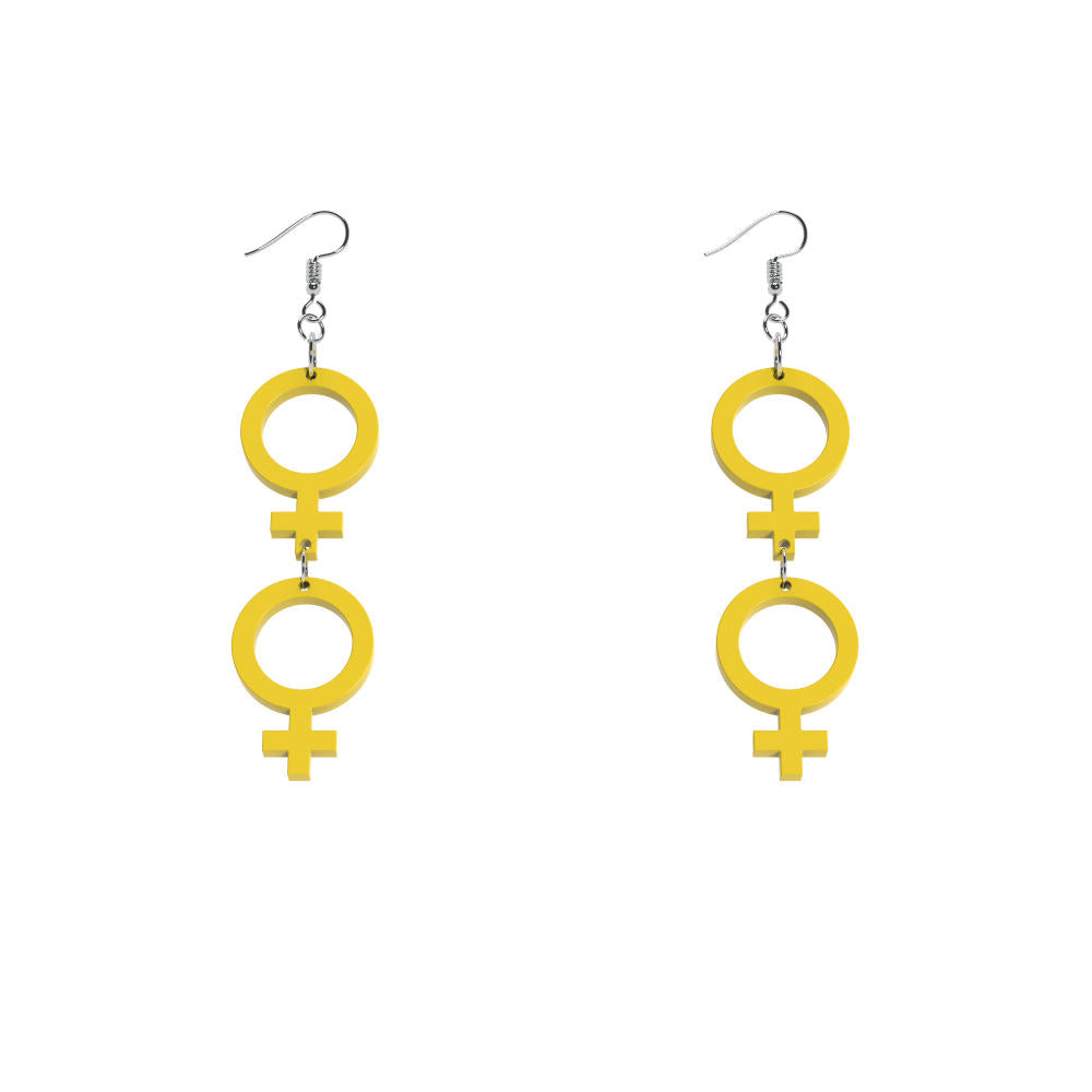 Pendientes Ella-Ella mini (símbolo de Venus)