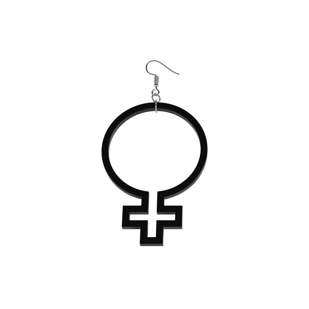 Örhängen Hon outline (kvinnosymbol)