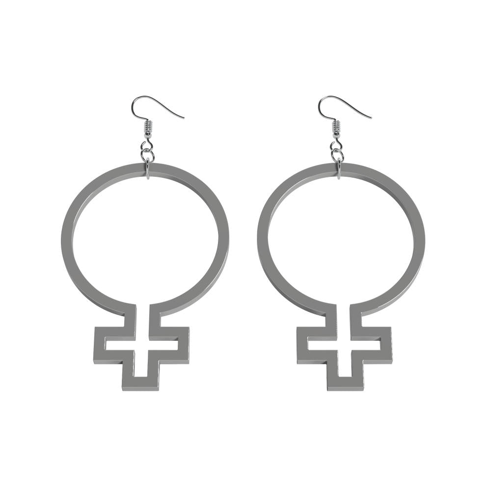 Pendientes contorno Hon (símbolo de Venus)