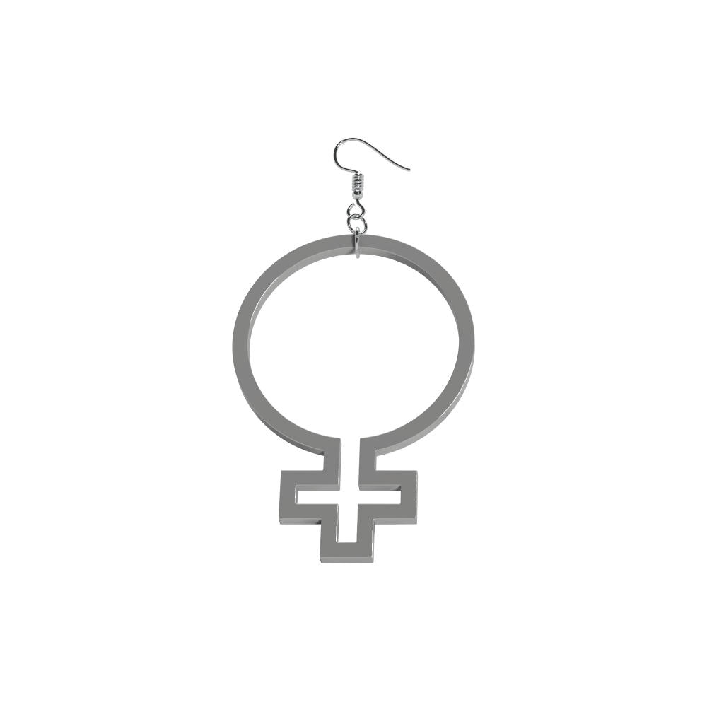 Örhängen Hon outline (kvinnosymbol)