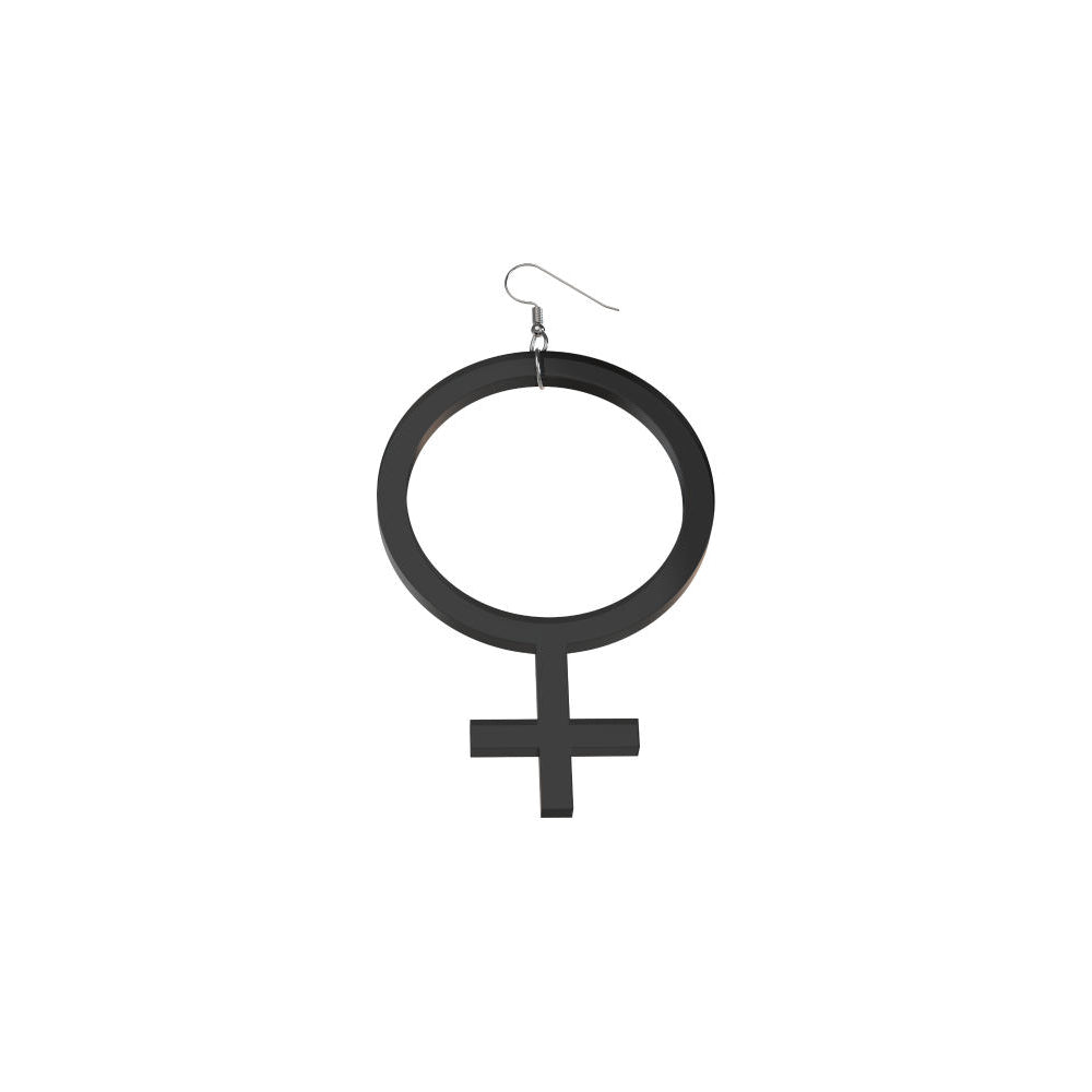 Pendientes Ella finos (símbolo de Venus)