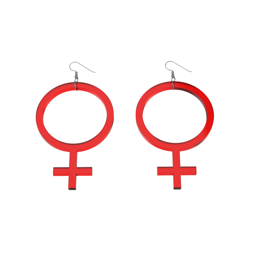 Örhängen Hon thin (kvinnosymbol)