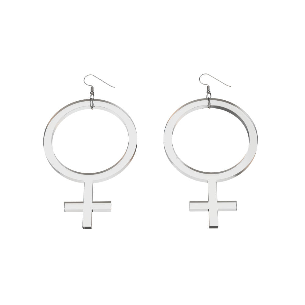 Pendientes Ella finos (símbolo de Venus)