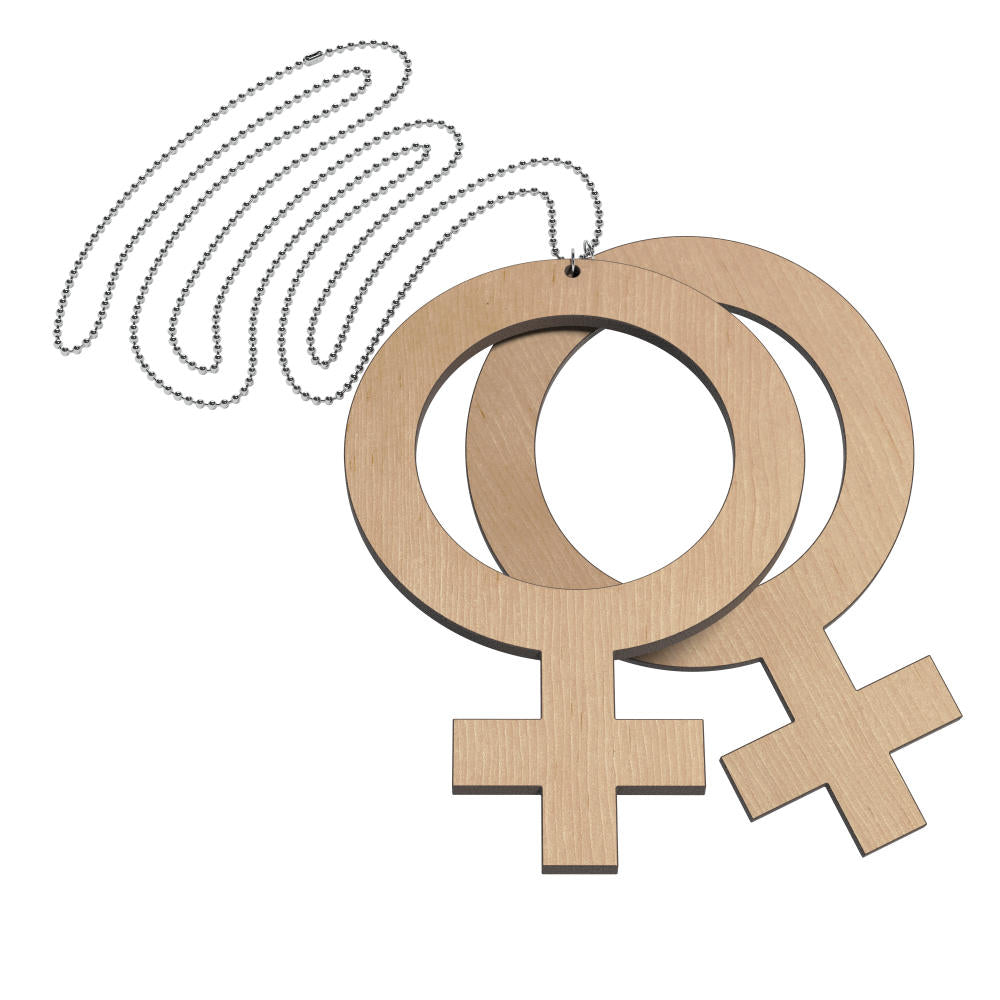 Collar Ella-Ella Grande (símbolos de Venus)