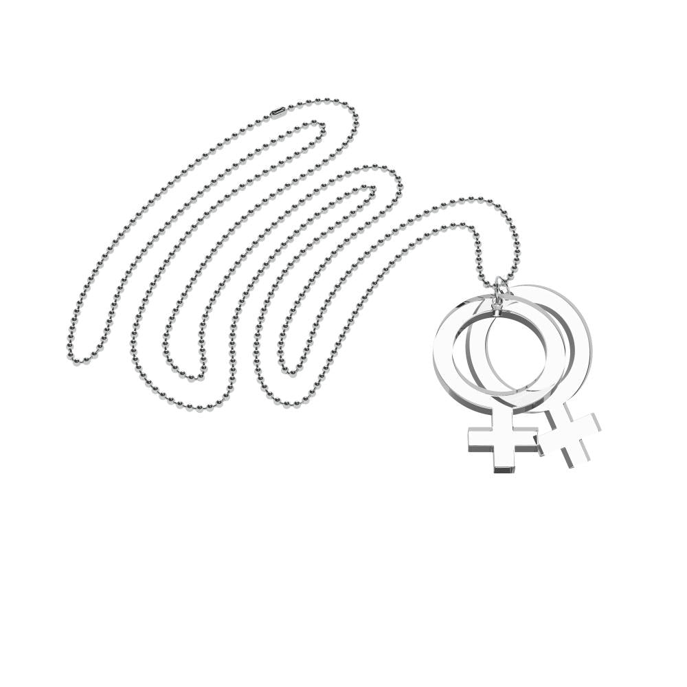 Collar Ella-Ella Pequeño (símbolos de Venus)