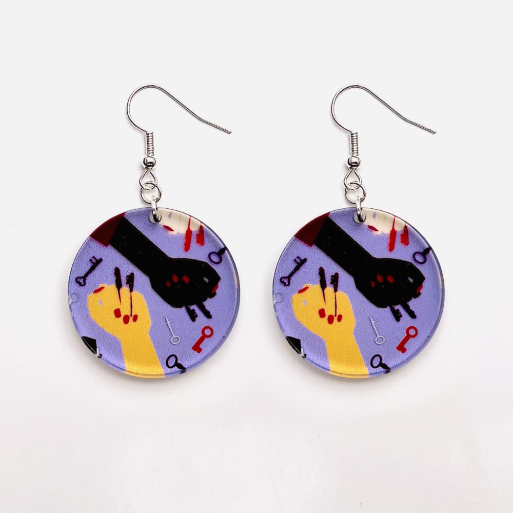 Pendientes redondo Statement