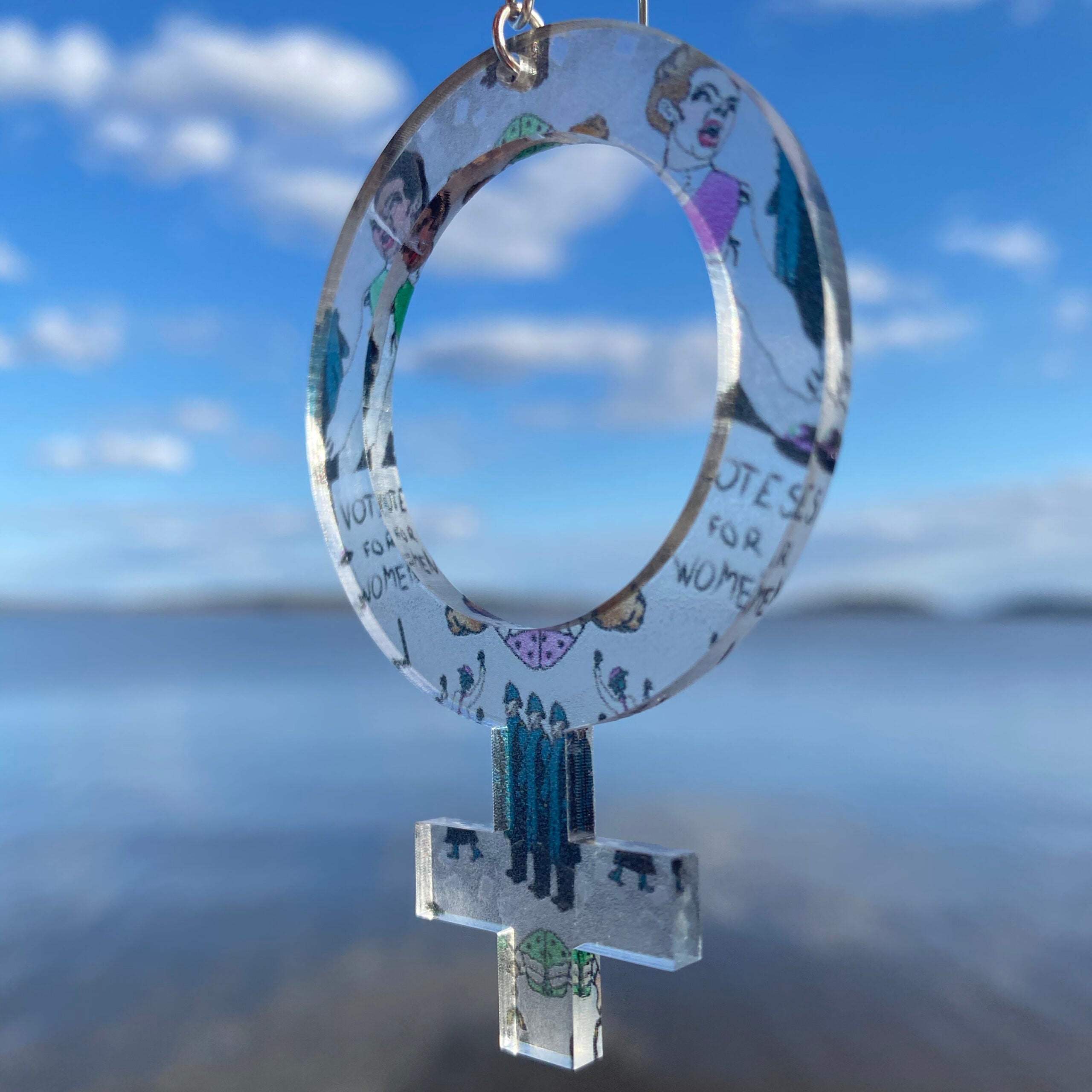 Pendientes Ella (símbolo de Venus)