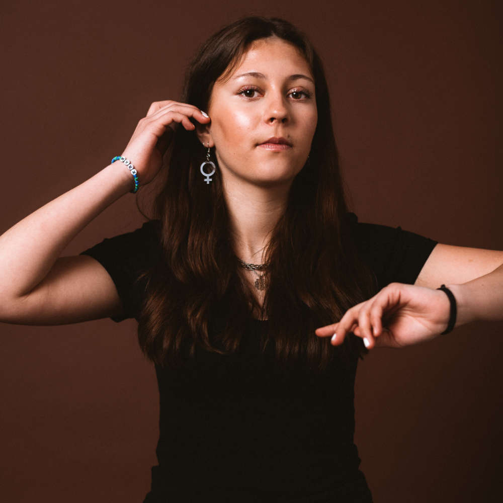 Pendientes Ella mini (símbolo de Venus)